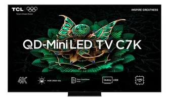 Smart TV TCL 65" 4K QD-Mini LED Google TV Preta