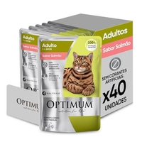 Ração Úmida Gatos Adultos Salmão 85g c/40