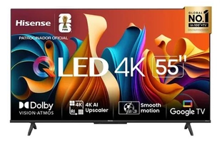 Smart TV 55 4K QLED Google TV HDR10+ Dolby Atmos