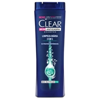 Shampoo Clear Anticaspa limpeza diária 400ml
