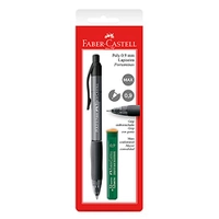 [Prime] Lapiseira Poly 0.9mm, Faber-Castell, SM/09POLY, Cores sortidas, cor da tinta Preta