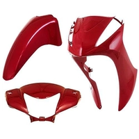 Carenagem Biz 125 2011/2012 Vermelha Kit Completo