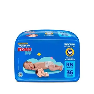 (RN) Fralda Turma da Mônica Baby Tam. RN até 4,5kg