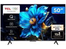 Smart TV 50" TCL 4K UHD QLED 50P7K Google TV AiPQ Google Assistente 3 HDMI