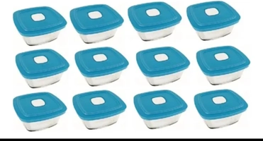 Jogo de Potes Facilita 500ml c/12 Azul Água