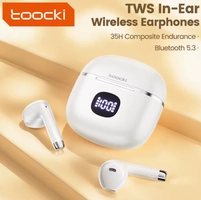 [Taxas Inclusas/R$10 Moedas App] Fone Bluetooth Toocki 06C com display de bateria - A prova d'água