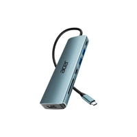 HUB USB ODK360 7 em 1  com 1 HDMI + Leitor Cartão SD  e Micro SD+ 2USBC + 2USBA - Acer 