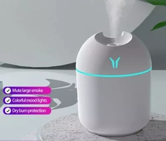 [Primeira compra R$ 15,95] Mini Infusor De Óleos e Umidificador Com Luz Led