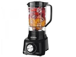 Liquidificador Mondial Turbo L-900 FB Copo - Preto Com Filtro 05 Velocidades 900W
