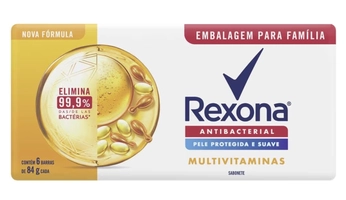 (REC) Rexona Sabonete Em Barra Multivitaminas 84G 6 Barras
