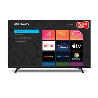 Smart Tv LED Hd 32 Polegadas  AOC Sistema Roku TV Wi-Fi HDMI