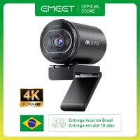 Webcam EMEET S600 4K com Autofoco e 60FPS para Streaming Profissional