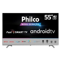 [REEMBALADO] Smart Tv Philco 55" Led Borderless 4k, Fast Smart | R$2.080