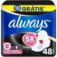 [Rec] Absorvente Always Suave Noites Tranquilas c/ Abas 48un