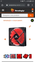 Kit Fan com 3 Unidades Redragon, RGB 120mm, GC-F006 - R$119