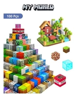 Kit Blocos Magnéticos Minecraft 100 Peças