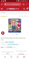 Boneca Hasbro Baby Alive Adoro Macarrão - Loira - R$ 139