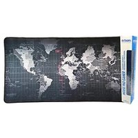 Mouse Pad Gamer Extra Grande 700x350x3mm Bordas Costuradas e Base Antiderrapante Exbom MP7035C Mapa Mundi