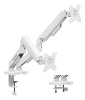 Suporte Duplo para Dois Monitores com Mola Branco