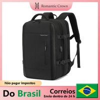 [Moedas R$87] Coroa Romântica Mochila Masculina de Viagem USB Expansível, Saco de viagem, Saco De Escola, Saco Para Laptop - AliExpress 1524