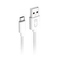 [PRIME] Cabo USB-Micro USB C3Plus CB-M11WH 1M Branco | R$9