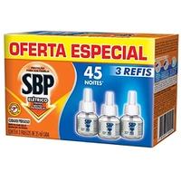 Repelente Líquido Elétrico SBP Refil - Caixa c/ 3 Unidades 35ml cada