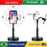 [Grupo de 3] Suporte Celular de Mesa com Altura Ajustável 360°