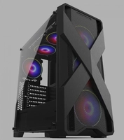 Gabinete Gamer Redragon Brawn, Mid Tower, Vidro Temperado, Black, Sem fonte, Sem Fan, GC-500