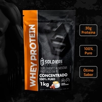 Whey Protein Concentrado 1Kg - Moccacino - Importado - Soldiers Nutrition