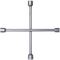 [+por- R$ 31,49] Chave de Roda Cruz 4 Bocas 17x19x21x23mm