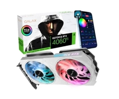 Placa de Vídeo GALAX RTX 4060 Ti EX White V2 NVIDIA GeForce, 8GB, GDDR6, 2655 MHz, DLSS 3 - 46ISL8MD8BEW