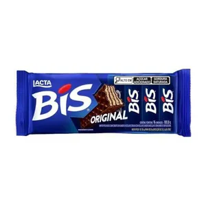 Wafer Recheado Bis Ao Leite Kit 3 Unidades