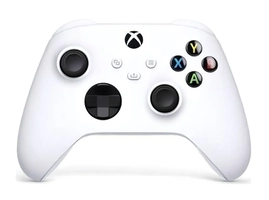 Controle sem fio Microsoft Xbox e PC branco