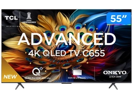 Smart TV 55” 4K UHD QLED TCL 55C655 Wi-Fi - AliExpress 