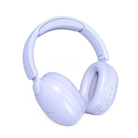 Ezra Fone de Ouvido Sem Fio Bluetooth 5.3, Headphone com Almofadas Macias e Cancelamento de Ruído, Headset Áudio de Alta Resolução Dobrável Roxo