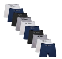 Kit Com 10 Cuecas Algodão Sem Costura Zorba