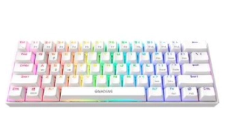 Teclado Mecânico Gamer Gamdias Hermes E3 RGB, USB 2.0, Switch Red, Layout ANSI, Branco - HERMES E3 RGB(US/RED/WH)