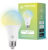Smart Lâmpada Positivo Casa Inteligente Wi-Fi LED 9W Branco Quente e Frio RGB - Bivolt