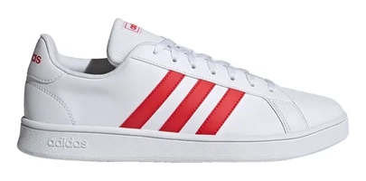 Tênis Grand Court Base Branco+vermelho adidas