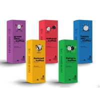 Cápsula de Café 5 Variações De Aromas Koffeeklub Kit 50 Un. (R$1,20 a unidade)