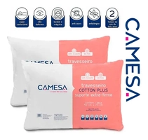 Kit 2 Travesseiros Cotton Plus Extra Firme 180 Fios Camesa