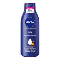 [REC/Leve 10 R$7,79 CADA] Loção Hidratante NIVEA Milk 200ml - 72h de hidratação