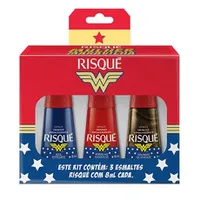 Kit Esmalte Risqué Mulher-Maravilha Diana - R$6,99