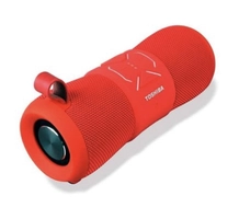 Caixa de Som Portátil Toshiba, Bluetooth, 12W RMS, a prova d’água IP67 Vermelho - TY-WSP200R