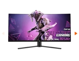 Monitor Gamer SuperFrame Vision Ultra, 34 Pol, Curvo, UltraWide, Quad HD, VA, HDR, FreeSync, 1ms, 165Hz, HDMI/DP, SFVC-3415