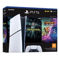 Console PlayStation ® PS5 Slim  + 2 Jogos Ratchet Clank e Returnal 