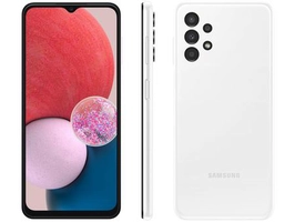 Smartphone Samsung Galaxy A13 128GB Branco 4G - Octa-Core 4GB RAM 6,6” Câm Quádrupla + Selfie 8MP - Galaxy A13 
