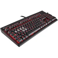 Teclado Gamer Corsair Strafe Mecânico Switch Cherry MX Red, LED vermelho, ABNT2 - R$ 350