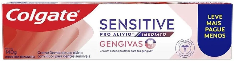 [Rec] Creme Dental para Sensibilidade Colgate Sensitive Pro Alívio Imediato Gengiva 140g