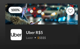 (Perfil Vivo) 5 Reais no Uber - Vale Bonus